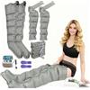 Generic Pressoterapia per Casa per gambe e addome, Massaggiatore Elettrico a Compressione d'Aria, 6 Camere D'aria Pressoterapia Linfodrenaggio Con Funzione Di Cronometraggio, Grigio