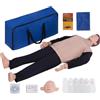 YonGYun Manichino Primo Soccorso RCP Kit Manichino Intero per Rianimazione con Pelle del Viso Sostituibile & 4 Sacche Polmonari Sostituibili & Borsa Portaoggetti & Stuoia Supporto Ideale per Docenza