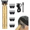 Naqqios trimmer professionale per uomo, Trimmer senza fili a zero divario, macchina impermeabile per taglio di capelli e barba