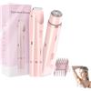 Generic Rasoio elettrico da donna, rasoio elettrico per bikini, depilazione facciale, corpo, per viso, gambe, ascelle, peli pubici bagnati e asciutti