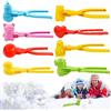 Mecctuck 8 stampi per palla di neve, pinza per palla di neve, giocattolo da neve per bambini, palla di neve, palla di neve, giocattolo invernale per bambini