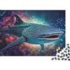 ULASBLLDJ Squalo Balena Puzzle per Adulti Puzzle 1000 Pezzi Carta Nebulosa Sottacqua Gioco di Puzzle 1000 Pezzi Decorazione e Relax 52x38cm/1000pcs