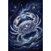 ASDFGHJKLZA Segno zodiacale Cancro Puzzle 500 Pezzi, Gioco Rilassante per Famiglia