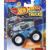 Mattel Hot Wheels Monster Trucks Airplane Mode W/Crushed Car, Back to Basics 3/6, veicolo pressofuso