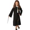 Rubie's - Costume ufficiale Hermione Granger di Grifondoro di Harry Potter, set con toga, parrucca e bacchetta, taglia unica, età 4-8 anni, colore nero