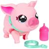 Little Live Pets Giochi Preziosi, Live Pets Piggly, Maialino Giocattolo Interattivo, Giochi Bambini 4 Anni +, Passeggia e Balla, Grugnisce e Reagisce alle Azioni del Bambino, con Guinzaglio e Biberon Inclusi