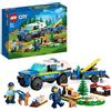 LEGO 60369 City Addestramento Cinofilo Mobile, Set con Percorso a Ostacoli, SUV Macchina Polizia Giocattolo e Rimorchio, 2 Figure di Animali, Giochi per Bambini