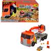 Matchbox Action Drivers - Escavatore Trasformabile, playset con veicolo truck in scala 1:64 trasformabile in centrale di scavo, 4 accessori a tema inclusi, giocattolo per bambini, 3+ anni, HPD64