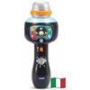 VTech Microfono Magic Show, Microfono Karaoke per Bambini con 15 Canzoni, 5 Filtri Vocali Divertenti, Tecnologia Bluetooth, Regolazione del Volume, Lingua Italiana, Batterie Incluse, 2-5 Anni