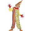 Fiestas Guirca Costume Pagliaccio a Pois e Righe Bambino Taglia 7-9 Anni