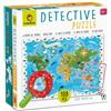 Ludattica | Detective Puzzle La Mappa degli Animali del Mondo | Puzzle Geografico | Puzzle Educativo per bambini 6+ | Due Giochi in Uno | Made in Italy