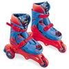 Mondo Toys - Marvel Spiderman - 3 In Line Skates - pattini doppia funzione regolabili - Ruote PVC - roller bambino / bambina - Size S / mis. 29/32 - 28631