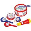 Bontempi | MusicalWonders - Kit Musicale Assortito con Tamburo, Cembalo, Microfono, Nacchera e Maracas per una Sinfonia di Divertimento