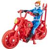Marvel Hasbro Legends Series, Retro 375 Collection, Ghost Rider, action figure collezionabili da 9,5 cm, dai 4 anni in su, include veicolo, Multi, F6544