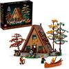 LEGO Ideas 21338 - Set da collezione A-Frame Cabin, modellino costruibile per adulti, regalo per gli amanti della natura e dell'architettura, include 4 minifigure personalizzabili e 11 personaggi di