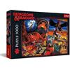 Trefl - Origini Di Dungeons & Dragons - Puzzle 1000 Elementi - per Appassionati Di Fantasy e Giocatori Di D&D, Fai Da Te, Intrattenimento Creativo, Divertimento, per Adulti e Ragazzi dai 12 Anni in Su