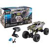 Revell Control 24462 Monster Rock cingolato RC, Telecomando da 2,4 GHz, Carrello di atterraggio proporzionale, Regolabile in Altezza, Auto con Telecomando Destro e Sinistro, 43 cm