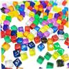 Hotainoys Dadi Colorati 200 Pezzi, Set di Dadi in Acrilico 8mm D6 Blocchi traslucidi Quadrati Giochi Fai da Te educativi Multicolori a 6 Lati per Giochi da Tavolo cubi acrilici