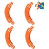Generico 4PCS Connettori Pista HotWheels, 20x4x1.5cm Pista HotWheels, Inclinazione Di 90 Gradi, PP, Per Sale Giochi Interne, Salotti, Aule Scolastiche