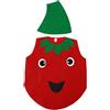 Toyvian Costume Pomodoro per Bambini Cappello Non Tessuto | Cosplay Frutta e Verdura, Uso Scolastico, Colore Rosso, Vestibilità Comoda, Forma Simpatica