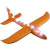 Generic Aeroplano con alianti in schiuma - Aereo da lancio manuale, giocattolo volante per sport all'aria aperta | Aeroplano da aliante in schiuma da lancio con luce a LED, grandi aerei da aliante in schiuma