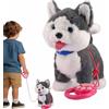 Generico Cane Robotico | Peluche Interattivo Che Cammina Con Musica | Cucciolo di Peluche Interattivo Realistico con Voce - Per Famiglia, Bambini E Ragazze, Gioco Interno Ed Esterno