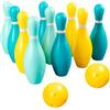 Baoblaze Set da Bowling per Bambini, Gioco per Famiglie, Giocattoli da Gioco al Coperto, Giochi Sportivi all'aperto per Lo Sviluppo Precoce, Giocattoli da Bowling all'Aperto
