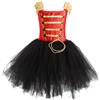 Asudaro Abbigliamento da danza Schiaccianoci per ragazze, abbigliamento natalizio, costume da circo, con paillettes, costume da ballo, cosplay, carnevale, costume da festa, con set da tre pezzi (XXL)