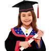 Generico Set Toga e Tocco per Bambini Vestito Diploma Bambino e Bambina Toga Laurea Bambino 2026 Costumes da Laureato Asilo Nido, Scuola Materna Elementari per Foto Festa