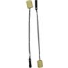 PEHHAH Fire Poi, Flow, Spinning, 50 mm Kevlar Wick Head, Circus, Dance Prop - per festival e spettacoli (63 cm)