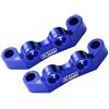 GPM Aluminium 7075 Alloy Front & Rear Upper Arm Bulk for Tamiya 1/10 RC Car TT02 Upgrade Parts - Blue