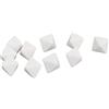 Generic 20 Pz Dadi a 8 Facce Set di Plastica Fai da Te Vuoto + Eccellente Resistenza Agli Urti per Giochi da Tavolo Conteggio di Matematica Insegnamento per il Bianco