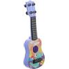 BESPORTBLE Mini Chitarra Giocattolo in Plastica per Bambini, Ukulele Realistico Facile da Trasportare, per Principianti a Feste Hawaiane Stile Casuale