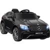 HOMCOM Macchina Elettrica per Bambini 12V Mercedes-Benz AMG GLC63S COUPE, Auto Elettrica per Bambini 3-5 Anni, Velocità 3-5km/h, con Cintura di Sicurezza, Telecomando e USB per Musica MP3, Nero