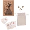 Abaodam Set Completo i Ching per Principianti 64 Carte Esagrammate e Monete Portafortuna, Kit Divinazione Cinese per Interpretazione e Ricchezza Feng Shui, Guida Dettagliata Inclusa