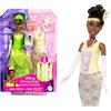 Disney Princess Mattel Disney Princess Toys, bambola Tiana alla moda con 2 look, 9 accessori, 2 corpi a scatto e 2 gonne, storie 2 in 1 ispirate al film Disney
