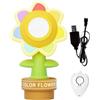 Bmucp Macchina per bolle, giocoso girasole per auto, ricaricabile tramite USB, con telecomando, per campeggio, macchina per bolle, ricaricabile tramite USB, telecomando automatico, per parco, compleanno