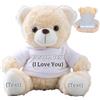 FAHOXUMR Orso di Peluche Personalizzato con Nome Foto Personalizzato, Orsacchiotto Peluche come Regalo Personalizzato per Donne Uomini a San Valentino, Regali Anniversario (20 cm)