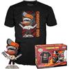 Funko Pop! & Tee: CSM - Chainsaw Man Leapingv - Medium - T-Shirt, Maglietta Vestiti a Maniche Corte con Figura in Vinile da Collezione - Idea Regalo Giocattoli per gli Adulti Uomini e Donne