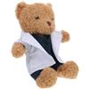 ifundom Orsetto di Peluche Dottore Bianco 30 Cm per Studenti di Medicina Regalo Medico Morbido e Decorativo per Bambini Ufficio Casa