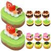 TOYANDONA 15 Pezzi Torta di Simulazione in Resina Piccola, Dolci Finti Realistici per Decorazioni Casa, Feste e Accessori Fotografici, Modelli di Torte Fai da Te Leggeri e Stili multipli