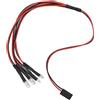 Dilwe Luce LED per Auto RC, 4 LED (2 Rossi + 2 Bianchi), Parti di Aggiornamento per Auto RC per Tutti i Giocattoli Modello RC, Come L'auto Telecomandata Axial SCX24 1/24