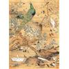 Bristlegrass Puzzle in legno da 500 pezzi per adulti dinastia cinese Qing vecchio maestro Shen Quan capolavori d'arte uccelli regali pittura decorativa puzzle decorazione casa (500 pezzi)
