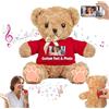 MeterBear Orso di Peluche Personalizzato con Registratore Vocale Personalizzato, Orsacchiotto Peluche Teddy Bear come Regalo Personalizzati per Donne Uomini a San Valentino, Regali di Natale (30cm)