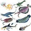 JOKFEICE Figure di Animali 8 pcs Realistico Plastica Cambrian Antico Organismo Set Comprende Mosasaurus, Anomalocaris ecc. di Apprendimento Giocattoli Educativi, Regalo di Compleanno per I Bambini