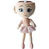 VatanFari Peluche italiano Brainrot Animals realizzato in AI, 12 ″ Brainrot Evolution Plushie - Morbido, da collezione, accento memetico per la casa (Ballerina Cappuccina)