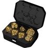 BBASILIYSD - Set di dadi DND, 7 pezzi, ricaricabili, senza fili, LED, illuminati, con scatola di ricarica ricaricabile, dadi DND cool, dadi poliedrici, giochi di ruolo, regali DND