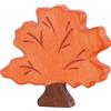 Goki Holztiger - Statuetta in Legno con Albero Autunnale