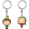 Funko Pop! Keychain: Elf - 2 Pack Buddy & Jovie- Mini Figura in Vinile da Collezione Novità Portachiavi - Riempitivi per Calze - Idea Regalo - Merchandising Ufficiale - Movies Fans