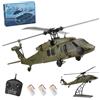 RCzephyr Elicotteri RC per adulti, WL K170 Black Hawk UH-60L 170 Dimensioni 2.4G 4CH Flybarless elicottero telecomando modello con mantenimento dell'altitudine e decollo/atterraggio con una chiave